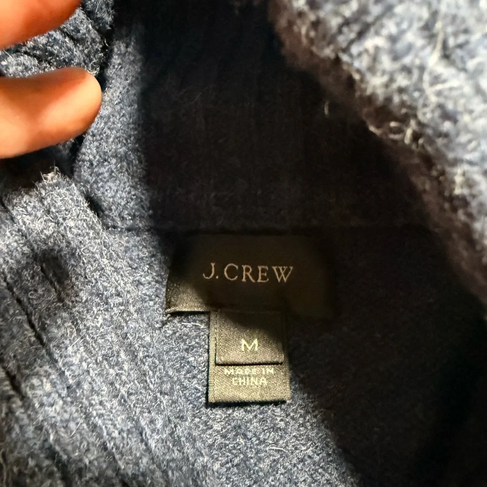 J. Crew Men's Navy Turtleneck Sweater